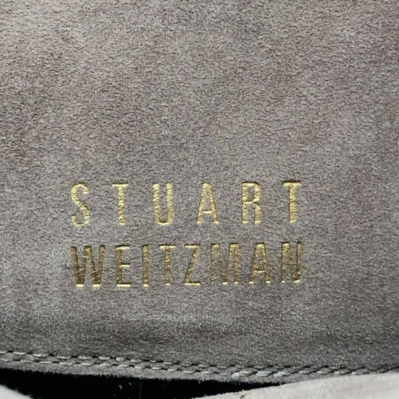 Stuart Weitzman Women's Size 7.5 Suede Hidden Wedge Knee-High Boot Tan Beige - Picture 8 of 9